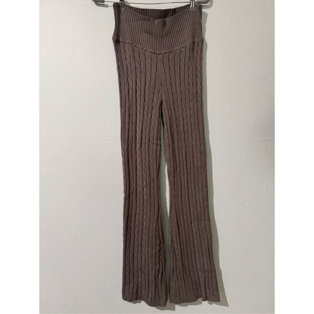 Blink brown knit chunky pants M